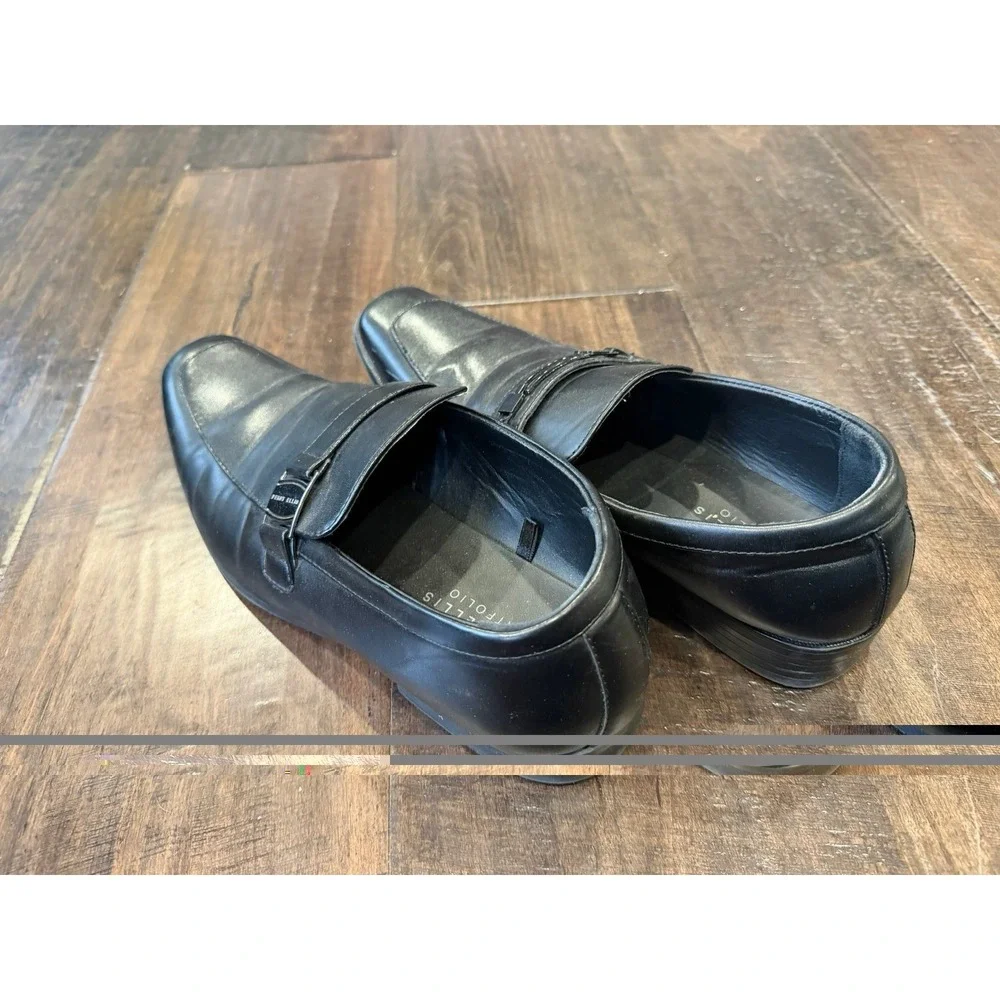 Perry Ellis Portfolio Men's Randle Wide Loafers.‎ Size 9. Black.